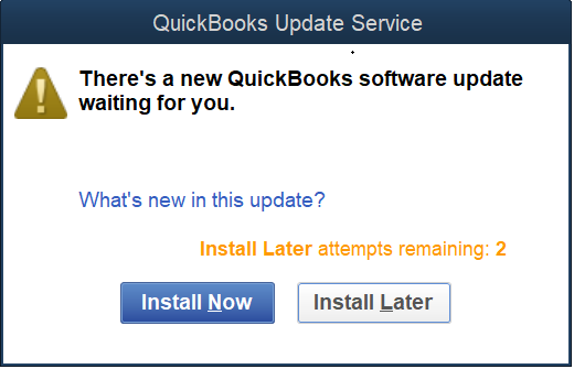 QuickBooks Installation Upgraded
